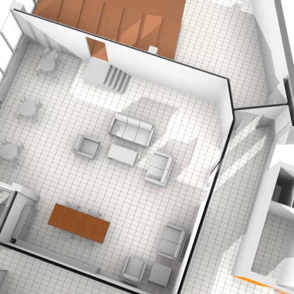 Blueprint number 4 of shared working space in Athens Greece